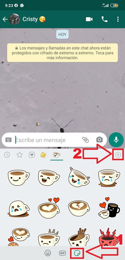 descargar stickers con movimiento en whatsapp.