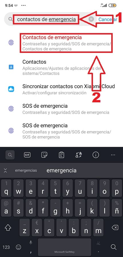 sos de emergencia xiaomi no funciona