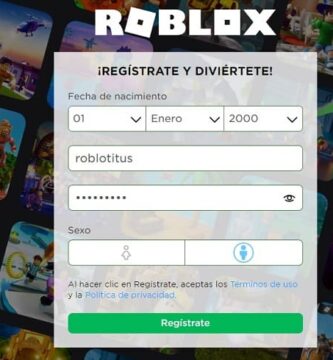 crear una cuenta de roblox en español