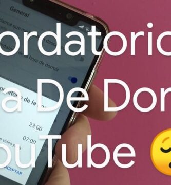 habilitar notificación de hora de dormir youtube.