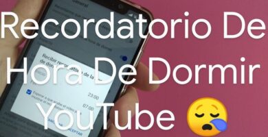 habilitar notificación de hora de dormir youtube.