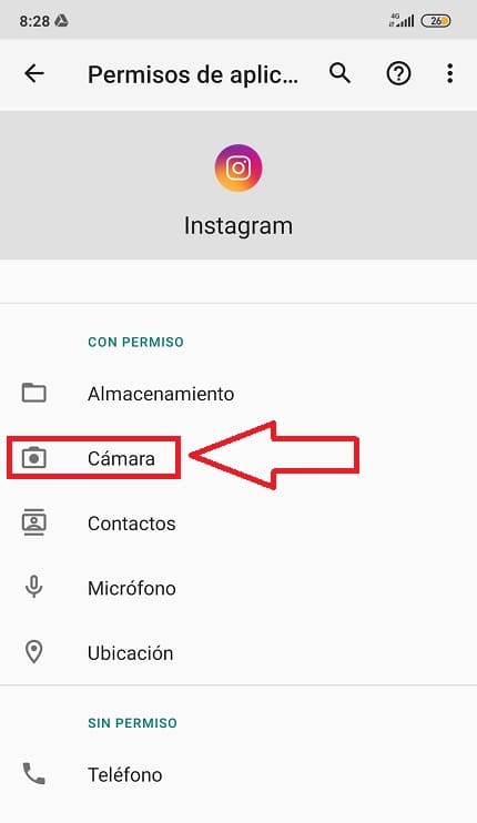 problemas camara instagram