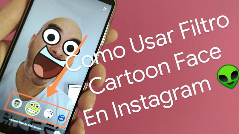 usar filtro cartoon de instagram.