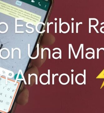 escribir rápido con una mano.