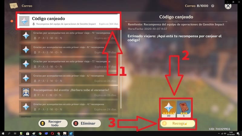 Cómo canjear códigos en Genshin Impact - Geekflare