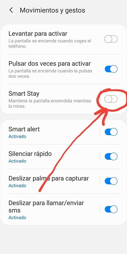 quitar smart stay.