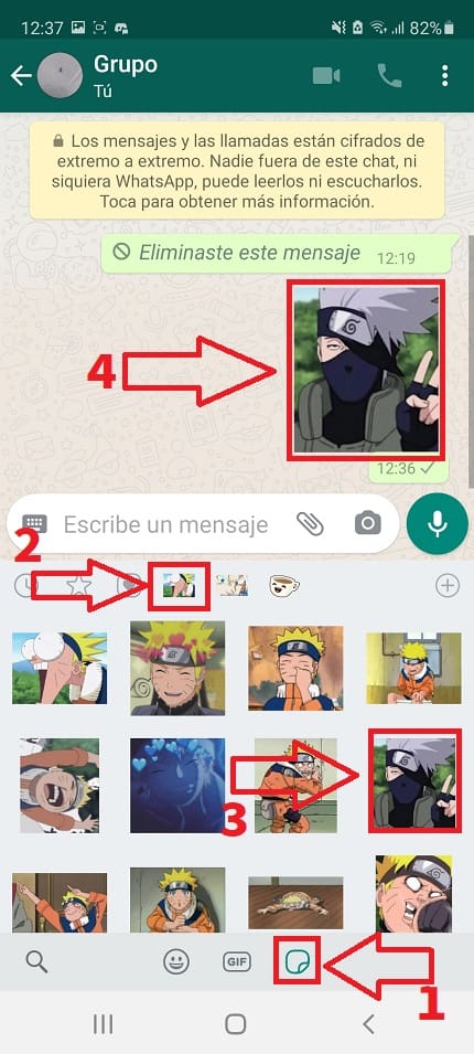 stickers naruto whatsapp español