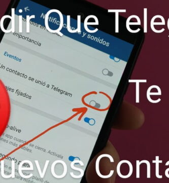 evitar que telegram me avise de los contactos.