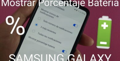 ver porcentaje bateria samsung.