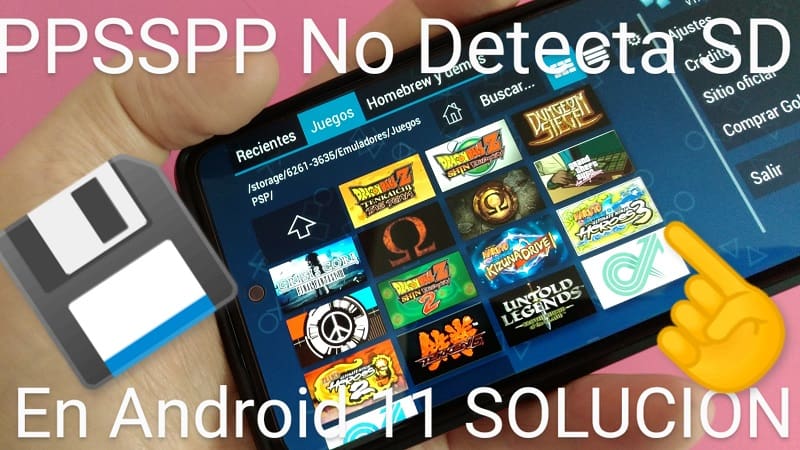 ppsspp no funciona sd.