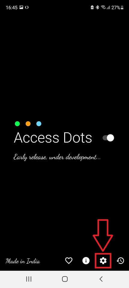 ajustes access dots.