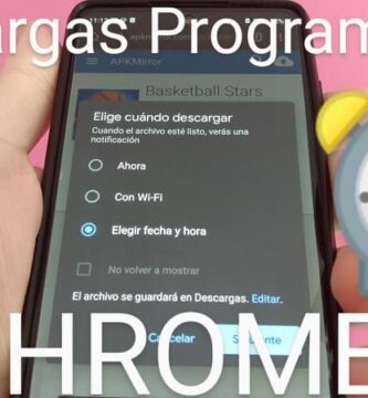 activar descargas programadas chrome.