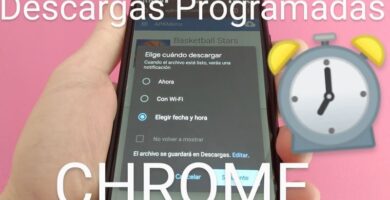 activar descargas programadas chrome.