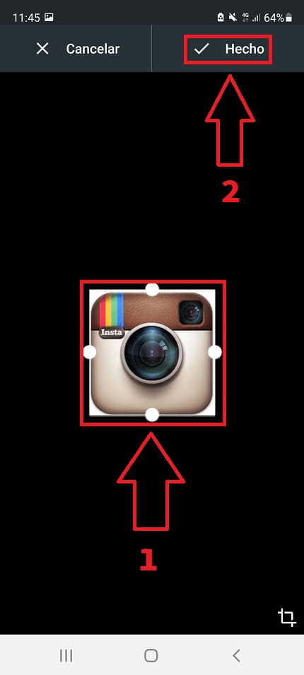 poner icono de instagram clásico.