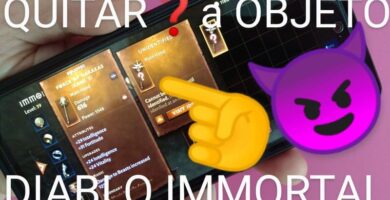 Eliminar "?" en legendarios en Diablo Immortal.