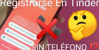 registrarse en tinder sin número de teléfono.