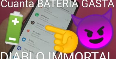 cuanta batería consume diablo immortal.