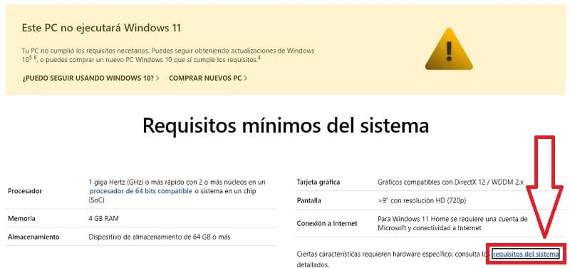 windows 11 requisitos.