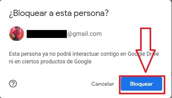 bloquear a usuario google drive.