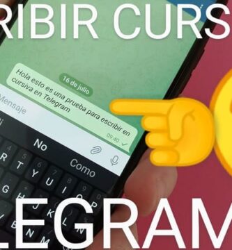 escribir cursivas en telegram.