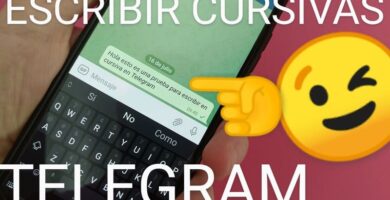 escribir cursivas en telegram.