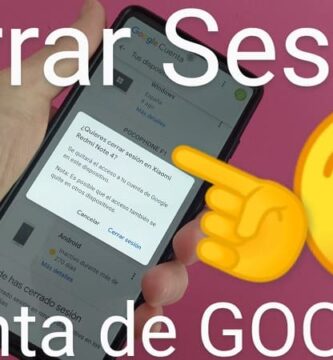 eliminar sesión en Gmail.