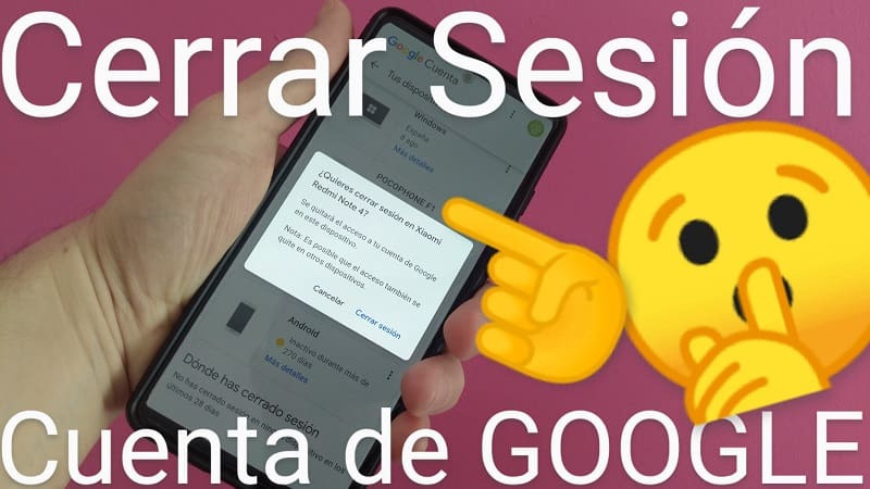 eliminar sesión en Gmail.