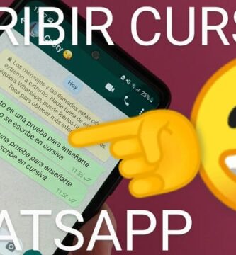 Escribir en cursiva en WhatsApp.