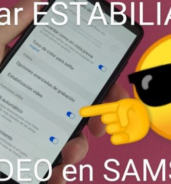 habilitar la estabilización de vídeo en Samsung.