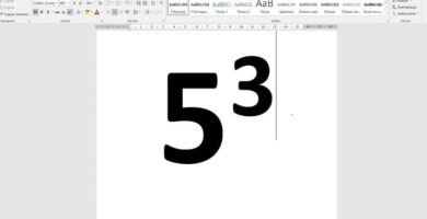 añadir exponente en Word.