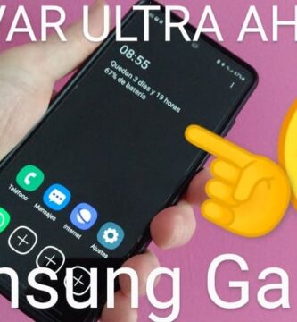 desactivar modo ultra ahorro samsung.
