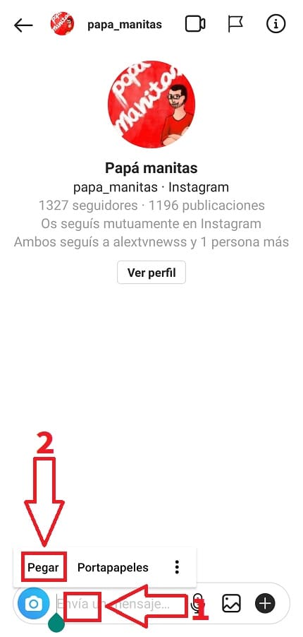 Instagram Negrita.