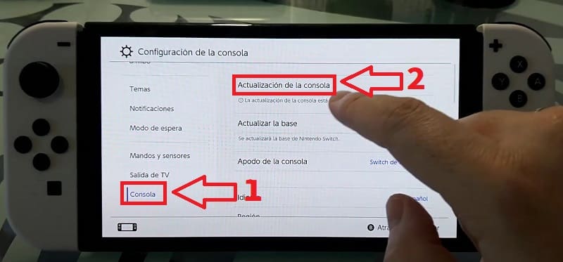 Switch Oled actualización.