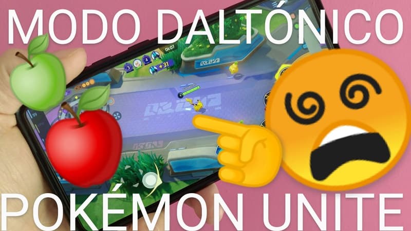 daltonismo en pokémon unite.