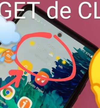 poner widget de tiempo Samsung.