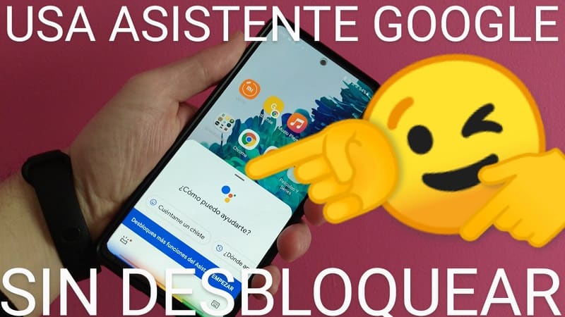 Usar el asistente de Google en pantalla de bloqueo.