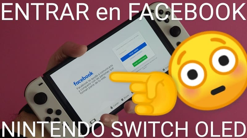 Nintendo Switch Oled se puede acceder a Facebook.