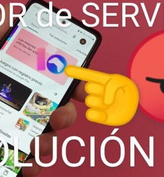 error servidor google play store