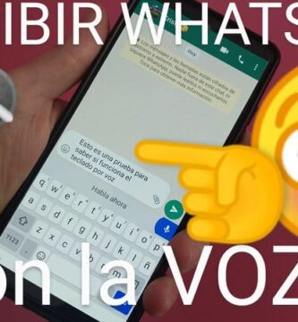 Escribir un WhatsApp con la voz.