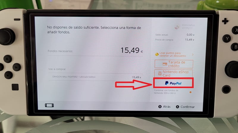 comprar un juego digital en eShop.