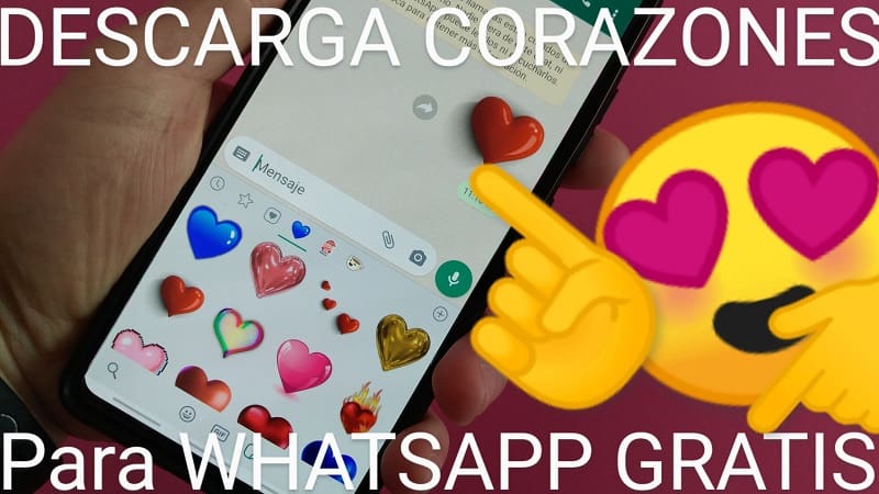 descargar stickers de corazones para WhatsApp.