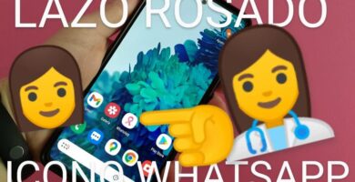 como cambiar el icono de whatsapp por un lazo rosa.