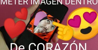 poner una foto dentro de un corazón.