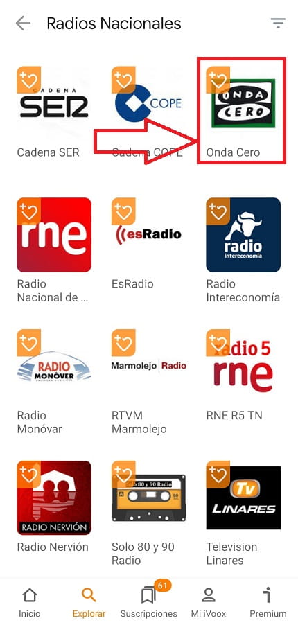 Radios naciones.