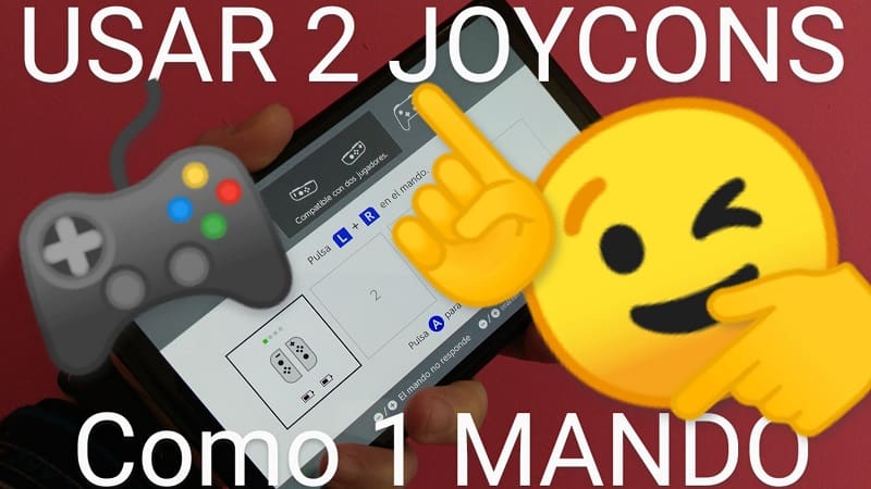Usar 2 joycons como mando switch oled.