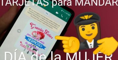 Enviar tarjetas de felicitación del día de la mujer por WhatsApp.