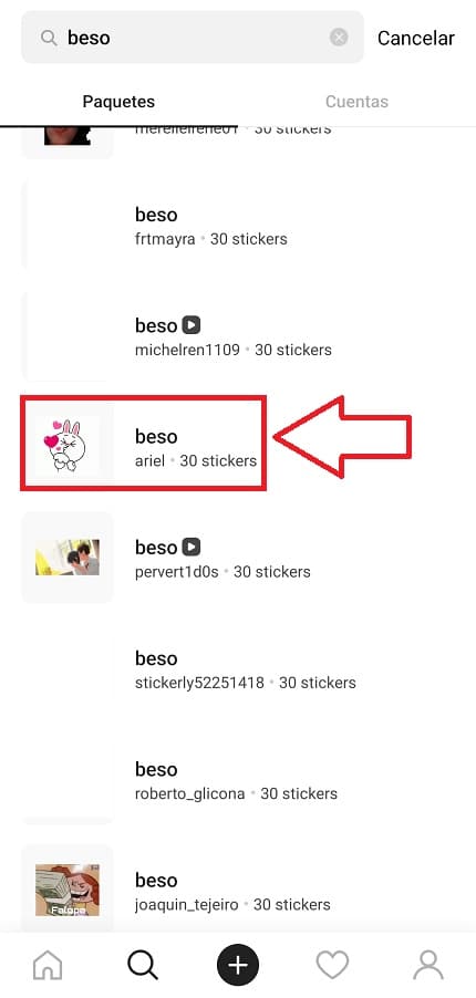 besitos stickers.