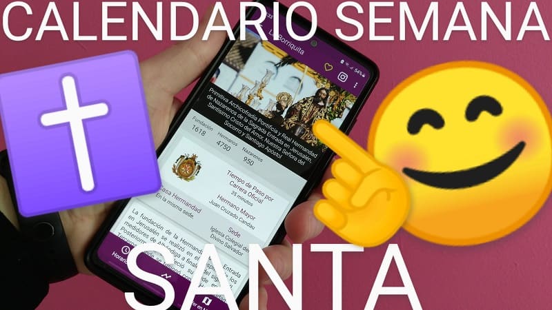 Calendario Semana Santa.