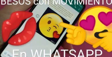 mandar besos Gif whatsapp.