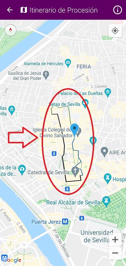 Semana Santa recorrido.